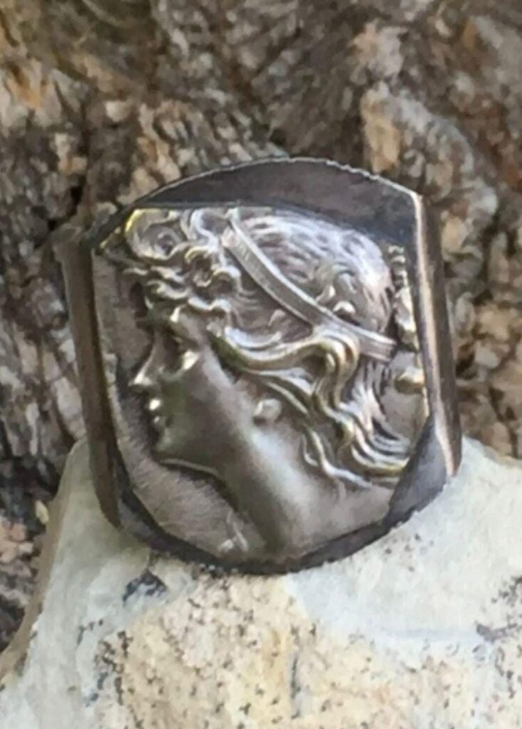 Djinn Khodam — Byzantine Spiritual Ring – Antique Style, Very Special Handmade Ring — view 1
