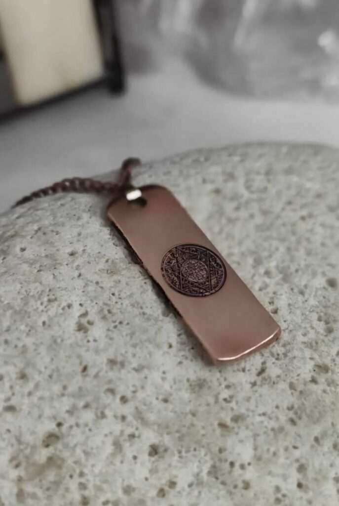 Djinn Khodam — Talismanic Money Spell Necklace - KHODAM| Lucky Amulet for Wealth - Success | Prosperity Totem Pendant | Abundance - Fortune Necklace — view 1