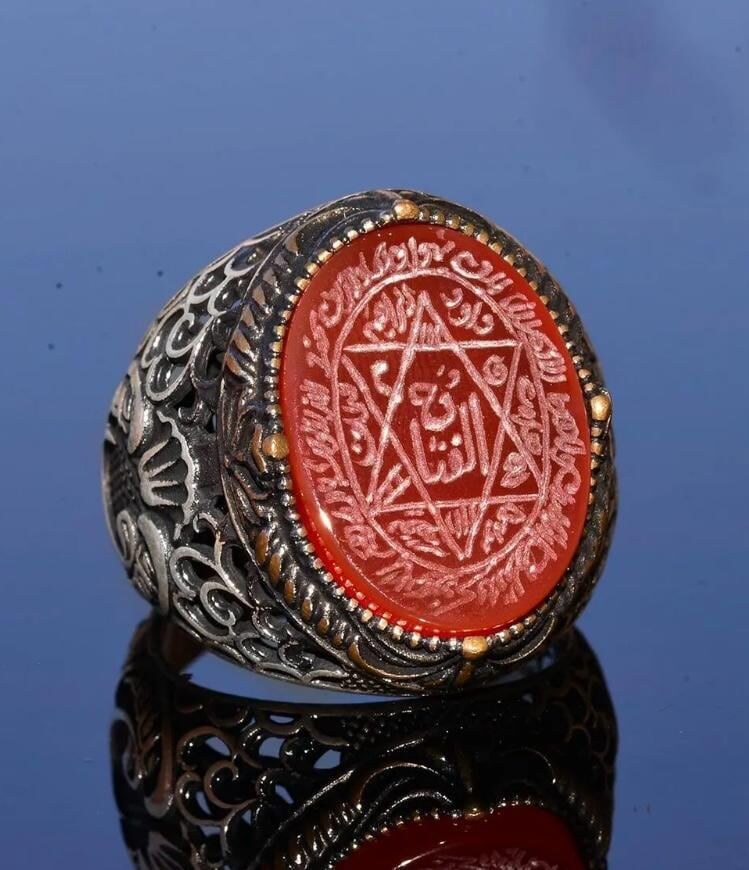 Djinn Khodam — Wealth & Business Taweez Ring – Powerful Islamic Talisman to Attract Money, Success - Prosperity in All Work or Business — view 1