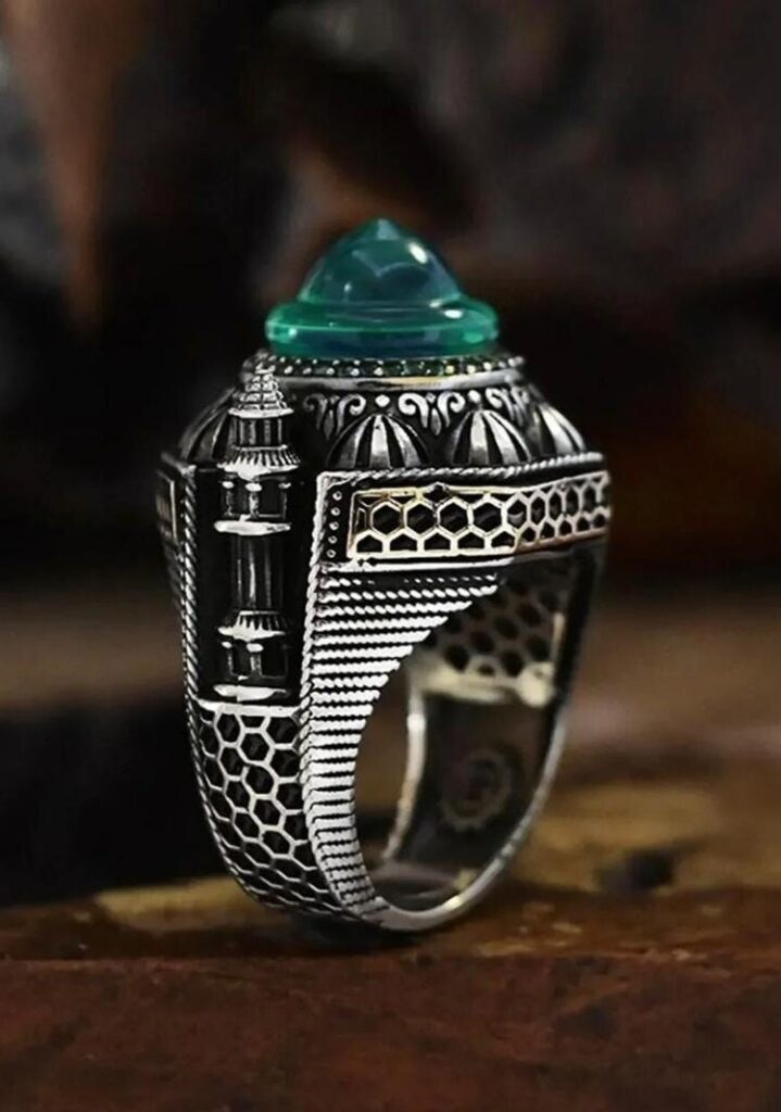 Djinn Khodam — Arabic Black Spell Ring – خاتم السحر الأسود العربي - Powerful Spiritual Protection Ring for Wealth, Fortune & Anti-Evil Energy — view 1
