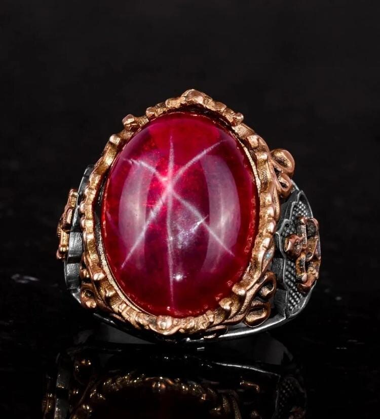 Djinn Khodam — RICHESSE Haunted Djinn for Wealth, Luck, Fortune & Success | Lieutenant General ZahratI Powerful Spirit Vessel - Ruby Stone — view 1