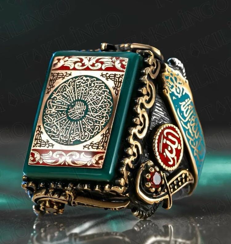 Djinn Khodam — Powerful Arabic Genie Ring with Ifrit Spirit | خاتم السحر الأسود العربي Authentic Magical Djinn Ring for Protection, Wealth & Power — view 1