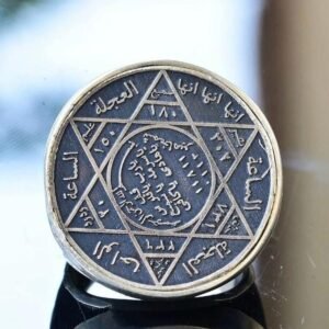Powerful Arabic Genie Ring with Ifrit Spirit | خاتم السحر الأسود العربي Authentic Magical Djinn Ring for Protection, Wealth & Power