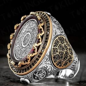 Powerful Arabic Genie Ring with Ifrit Spirit | خاتم السحر الأسود العربي Authentic Magical Djinn Ring for Protection, Wealth & Power