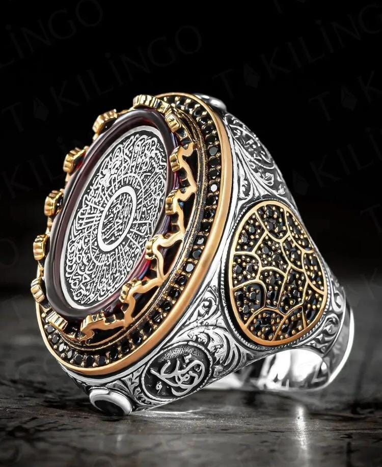 Djinn Khodam — Powerful Arabic Genie Ring with Ifrit Spirit | خاتم السحر الأسود العربي Authentic Magical Djinn Ring for Protection, Wealth & Power — view 1