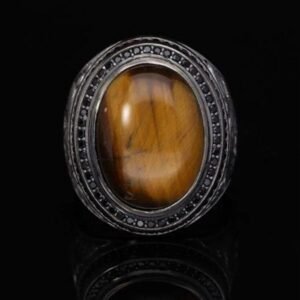 Powerful Arabic Genie Ring with Ifrit Spirit | خاتم السحر الأسود العربي Authentic Magical Djinn Ring for Protection, Wealth & Power