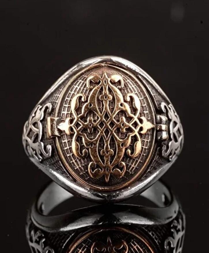 Djinn Khodam — Powerful Arabic Genie Ring with Ifrit Spirit | خاتم السحر الأسود العربي Authentic Magical Djinn Ring for Protection, Wealth & Power — view 1