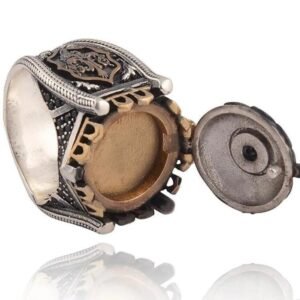 Powerful Arabic Genie Ring with Ifrit Spirit | خاتم السحر الأسود العربي Authentic Magical Djinn Ring for Protection, Wealth & Power