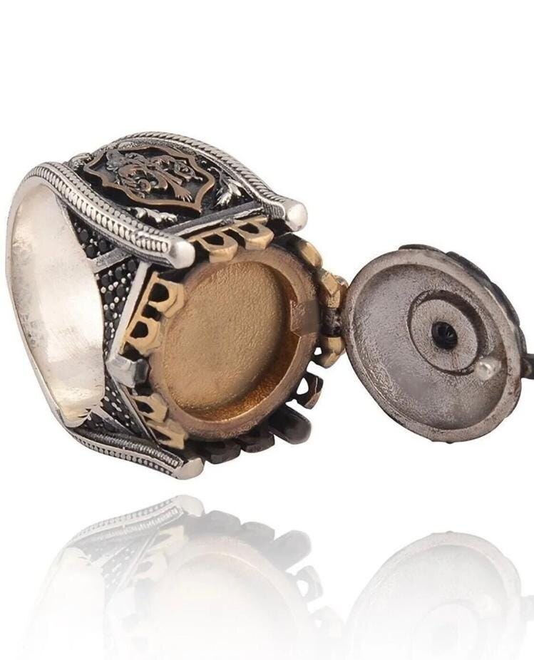Djinn Khodam — Powerful Arabic Genie Ring with Ifrit Spirit | خاتم السحر الأسود العربي Authentic Magical Djinn Ring for Protection, Wealth & Power — view 1