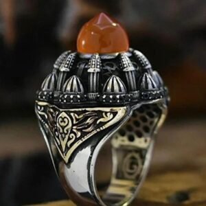 Powerful Arabic Genie Ring with Ifrit Spirit | خاتم السحر الأسود العربي Authentic Magical Djinn Ring for Protection, Wealth & Power