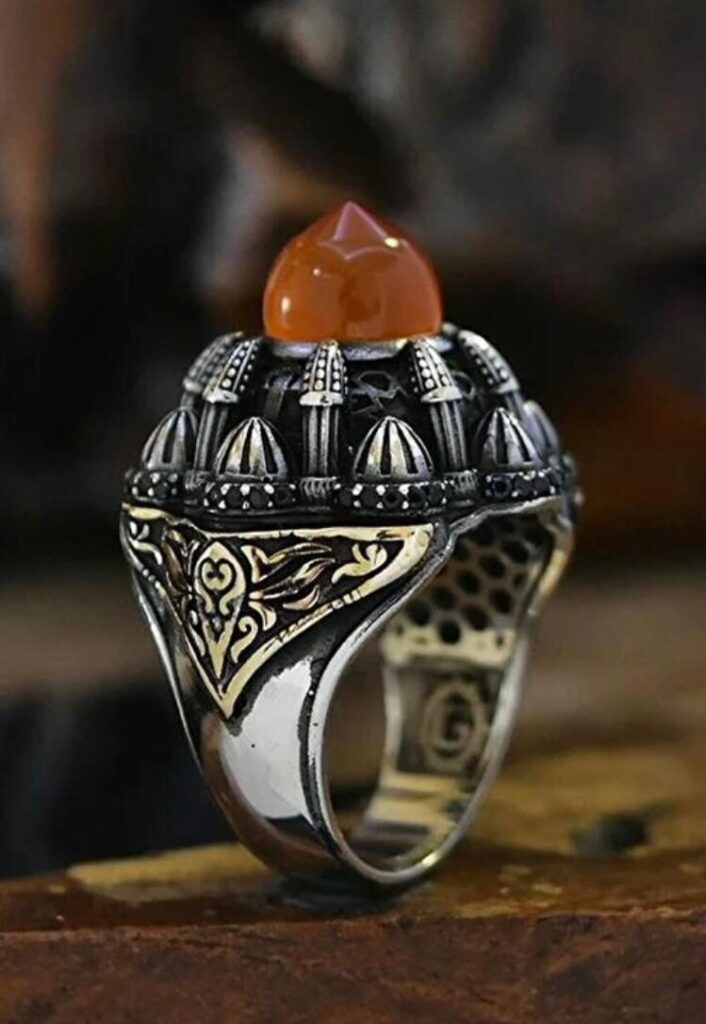 Djinn Khodam — Powerful Arabic Genie Ring with Ifrit Spirit | خاتم السحر الأسود العربي Authentic Magical Djinn Ring for Protection, Wealth & Power — view 1
