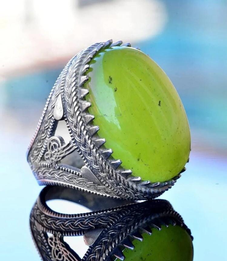 Djinn Khodam — Powerful Arabic Genie Ring with Ifrit Spirit | خاتم السحر الأسود العربي Authentic Magical Djinn Ring for Protection, Wealth Power — view 1