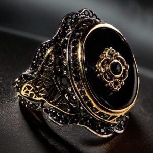 Powerful Arabic Genie Ring with Ifrit Spirit | خاتم السحر الأسود العربي Authentic Magical Djinn Ring for Protection, Wealth Power