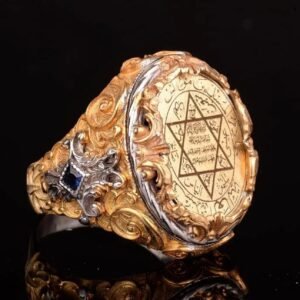 Powerful Arabic Genie Ring with Ifrit Spirit | خاتم السحر الأسود العربي Authentic Magical Djinn Ring for Protection, Wealth Power
