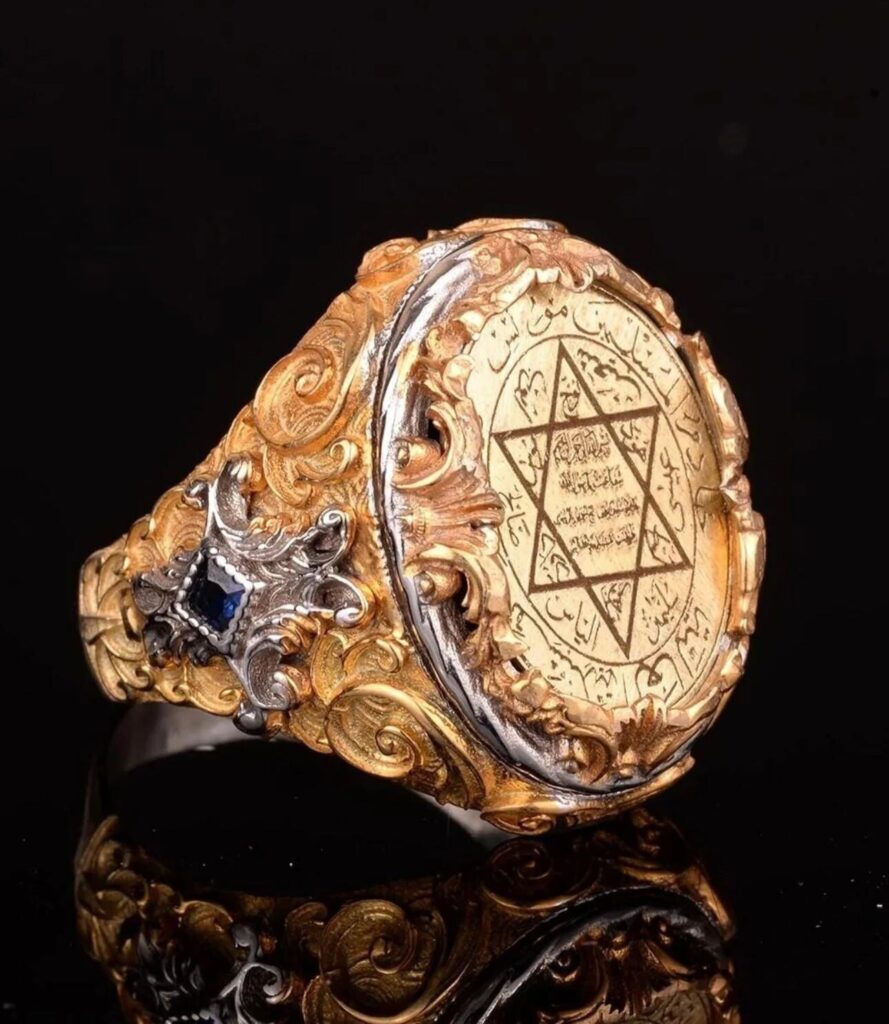Djinn Khodam — Powerful Arabic Genie Ring with Ifrit Spirit | خاتم السحر الأسود العربي Authentic Magical Djinn Ring for Protection, Wealth Power — view 1