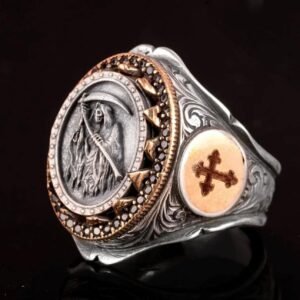 Magical Genie Anneau avec▁Ange de la▁Mort▁Symbole enchanté Immortality & Unlimited Power Ring