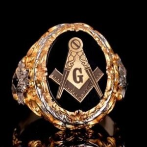 Maçonnique Magical Genie Ring •▁Ancient Secret Society Talisman • Power, Protection & Success Djinn Ring • Occult Wealth Attraction Ring