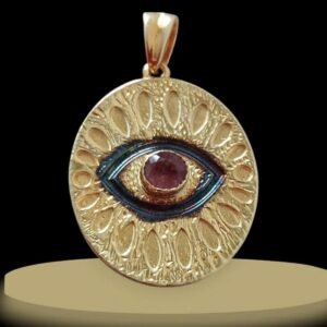 Aggressive Ifrit Genie Necklace for Money – Luck | Dark Occult Protection Talisman | Determination & Power Symbol Pendant | Gothic Jewelry