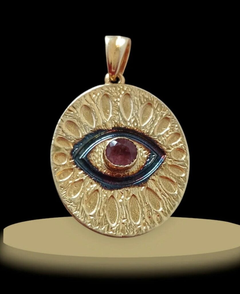 Djinn Khodam — Aggressive Ifrit Genie Necklace for Money - Luck | Dark Occult Protection Talisman | Determination & Power Symbol Pendant | Gothic Jewelry — view 1