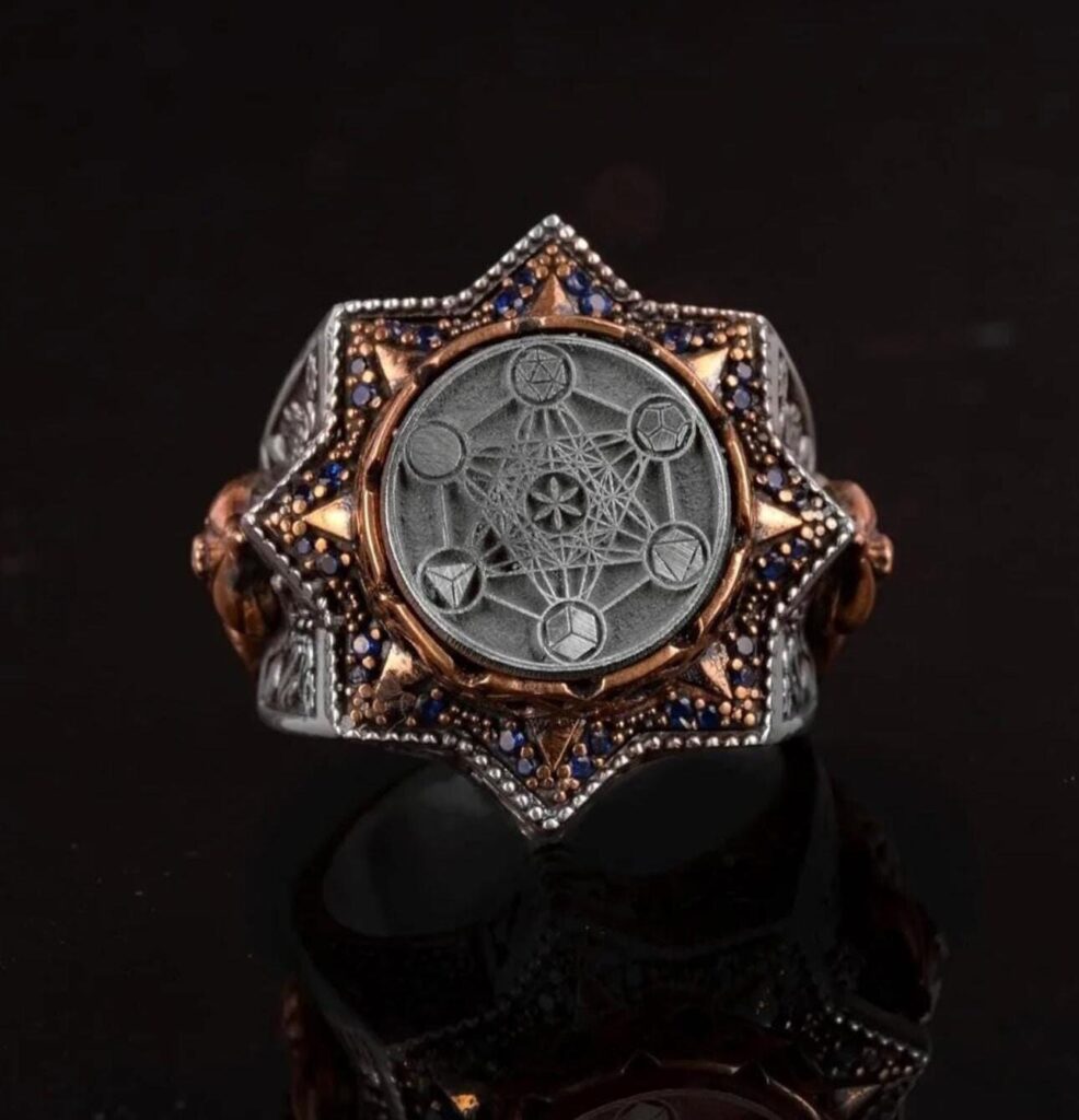 Djinn Khodam — Powerful Arabic Genie Ring with Ifrit Spirit | خاتم السحر الأسود العربي Authentic Magical Djinn Ring for Protection, Wealth Power — view 1
