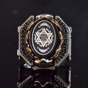 Powerful Arabic Genie Ring with Ifrit Spirit | خاتم السحر الأسود العربي Authentic Magical Djinn Ring for Protection, Wealth Power