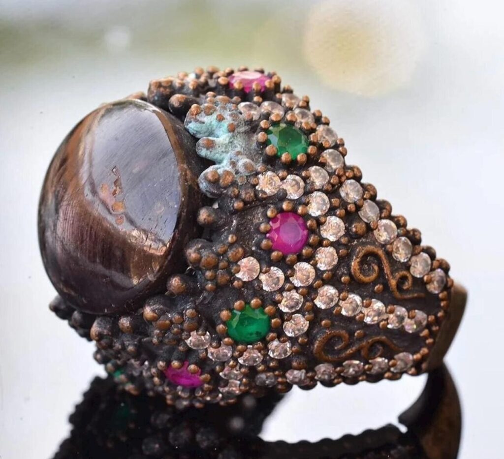 Djinn Khodam — Marid Djinn King Ring 777 | Sapphire Powerful Wealth Attraction Ring | Success, Fortune Talisman | Djinn-Infused Magic Ring for Abundance — view 1