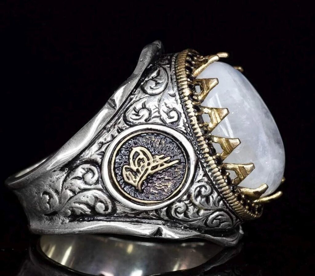 Djinn Khodam — Powerful Arabic Genie Ring with Ifrit Spirit | خاتم السحر الأسود العربي Authentic Magical Djinn Ring for Protection, Wealth Power — view 1