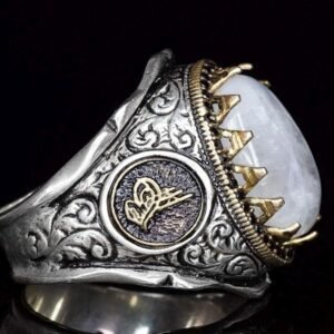 Powerful Arabic Genie Ring with Ifrit Spirit | خاتم السحر الأسود العربي Authentic Magical Djinn Ring for Protection, Wealth Power