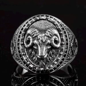 Powerful Arabic Genie Ring with Ifrit Spirit | خاتم السحر الأسود العربي Authentic Magical Djinn Ring for Protection, Wealth & Power