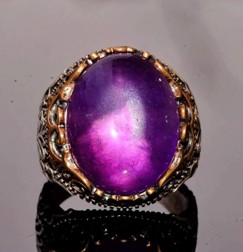 Djinn Khodam — Powerful Arabic Genie Ring with Ifrit Spirit | خاتم السحر الأسود العربي Authentic Magical Djinn Ring for Protection, Wealth Power — view 1