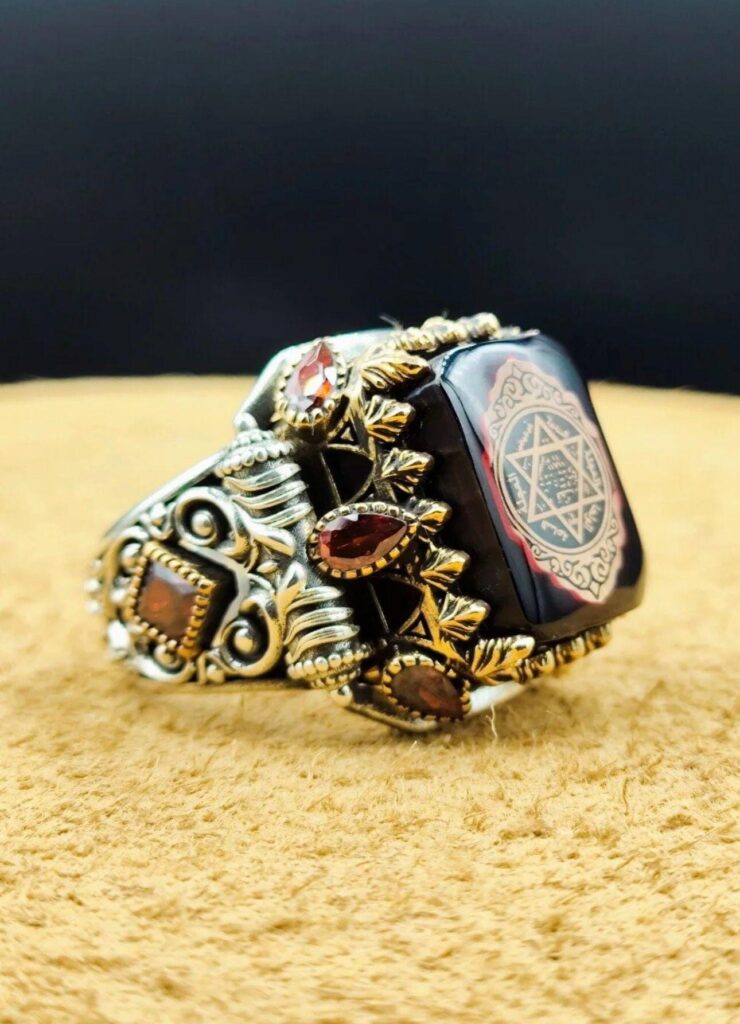 Djinn Khodam — Wealth & Business Taweez Ring – Powerful Islamic Talisman to Attract Money, Success - Prosperity in All Work or Business — view 1