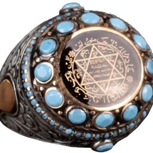Powerful Arabic Genie Ring with Ifrit Spirit | خاتم السحر الأسود العربي Authentic Magical Djinn Ring for Protection, Wealth Power