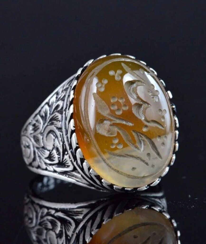 Djinn Khodam — Powerful Arabic Genie Ring with Ifrit Spirit | خاتم السحر الأسود العربي Authentic Magical Djinn Ring for Protection, Wealth Power — view 1