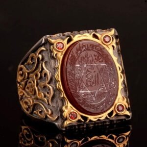 Powerful Arabic Genie Ring with Ifrit Spirit | خاتم السحر الأسود العربي Authentic Magical Djinn Ring for Protection, Wealth & Power