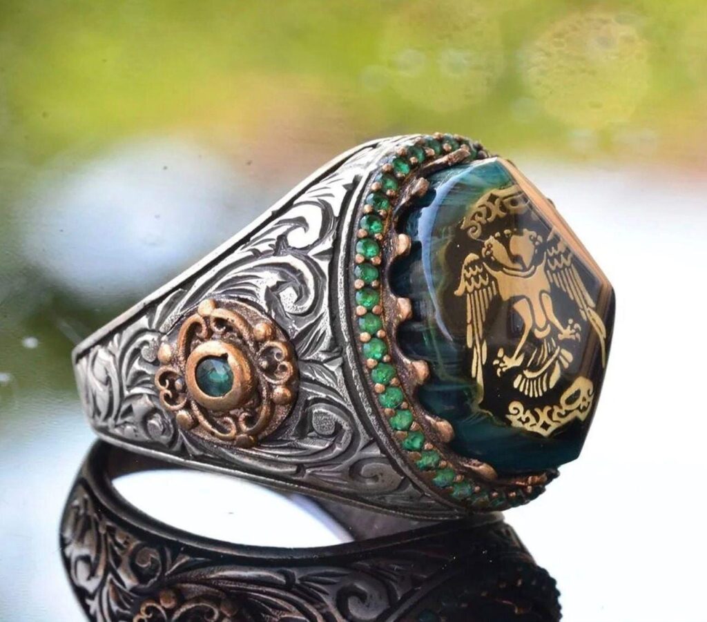 Djinn Khodam — Masonic Magical Genie Ring • Ancient Secret Society Talisman • Power, Protection & Success Djinn Ring • Occult Wealth Attraction Ring — view 1
