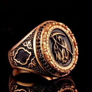 Magical Genie Ring with Angel of Death Symbol | Enchanted Immortality & Unlimited Power Ring | Gothic Occult Jewelry Gift