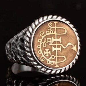Maçonnique Magical Genie Ring •▁Ancient Secret Society Talisman • Power, Protection & Success Djinn Ring • Occult Wealth Attraction Ring