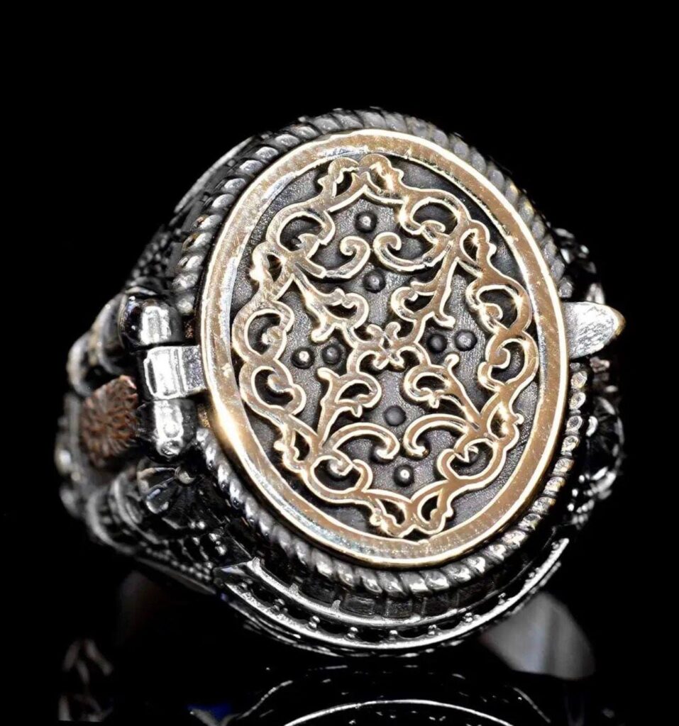 Djinn Khodam — Masonic Magical Genie Ring • Ancient Secret Society Talisman • Power, Protection & Success Djinn Ring • Occult Wealth Attraction Ring — view 1