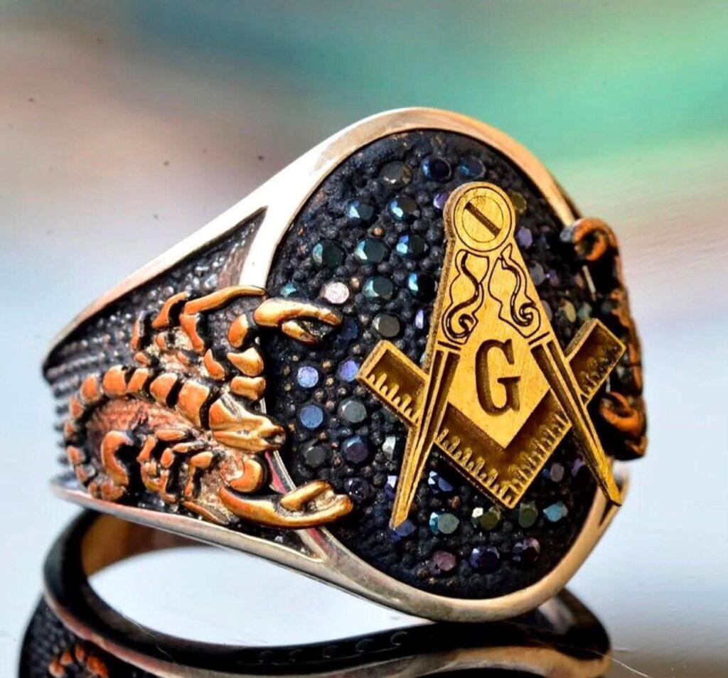 Djinn Khodam — Masonic Genie Ring • Secret Society Talisman, Wealth & Protection — view 1
