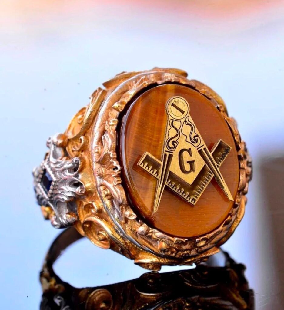 Djinn Khodam — Masonic Genie Ring • Secret Society Talisman, Wealth & Protection — view 1