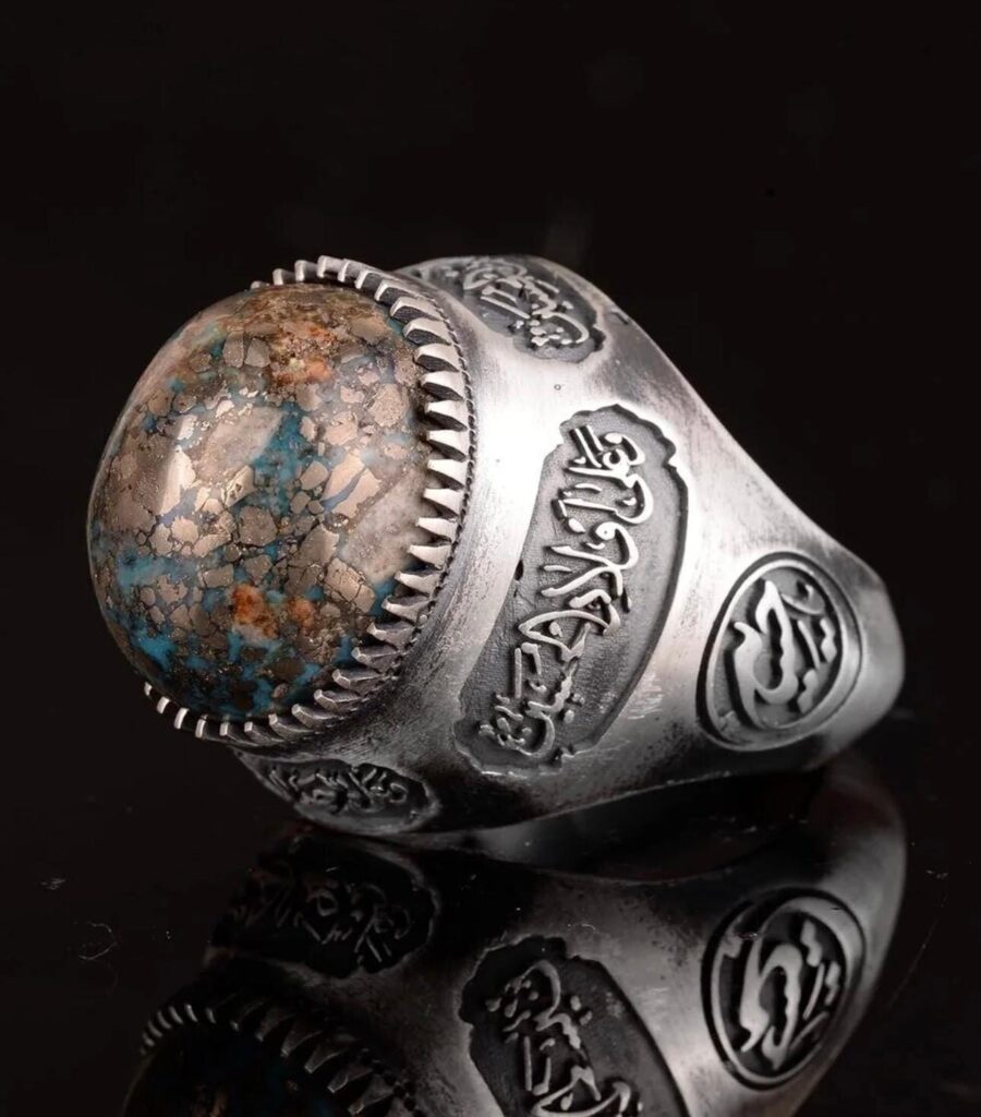 Djinn Khodam — Arabic Black Spell Ring – خاتم السحر الأسود العربي - Powerful Spiritual Protection Ring for Wealth, Fortune & Anti-Evil Energy — view 1