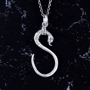 Aggressive Ifrit Genie Necklace for Money – Luck | Dark Occult Protection Talisman | Determination & Power Symbol Pendant | Gothic Jewelry
